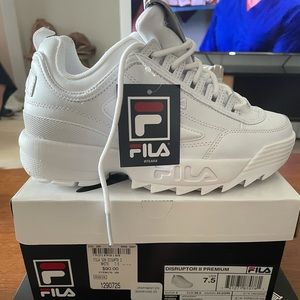 Fila Disruptor II Premium White Shoes